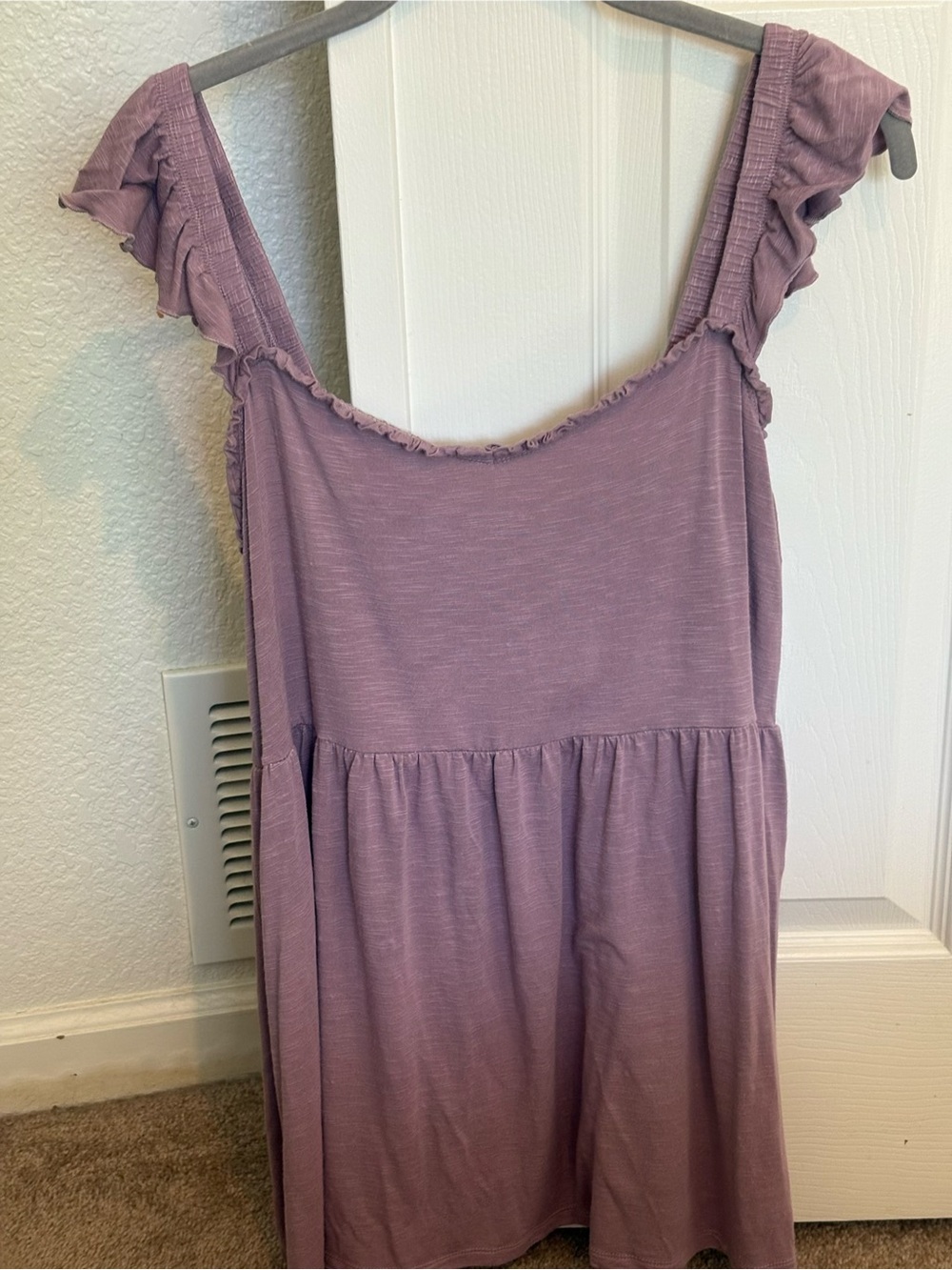 Torrid Lavender Ruffle Strap Casual Top
